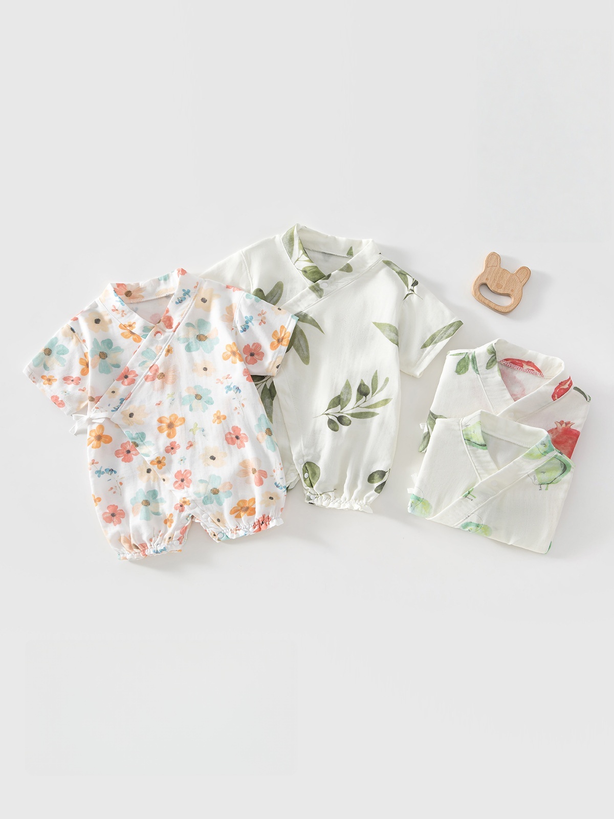 Bamboo Bodysuit Baby - بدلة صيفية للأطفال حديثي الولادة من