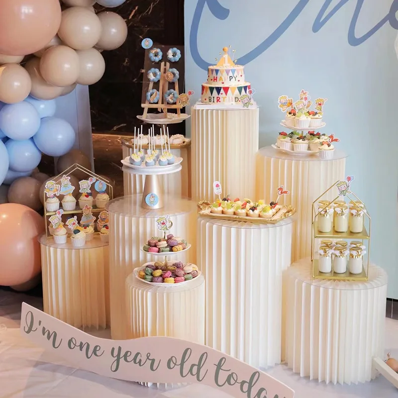 Baby Clothing Rack For Baby Shower - للطي ورقة كعكة الوقوف الزفاف الديكور