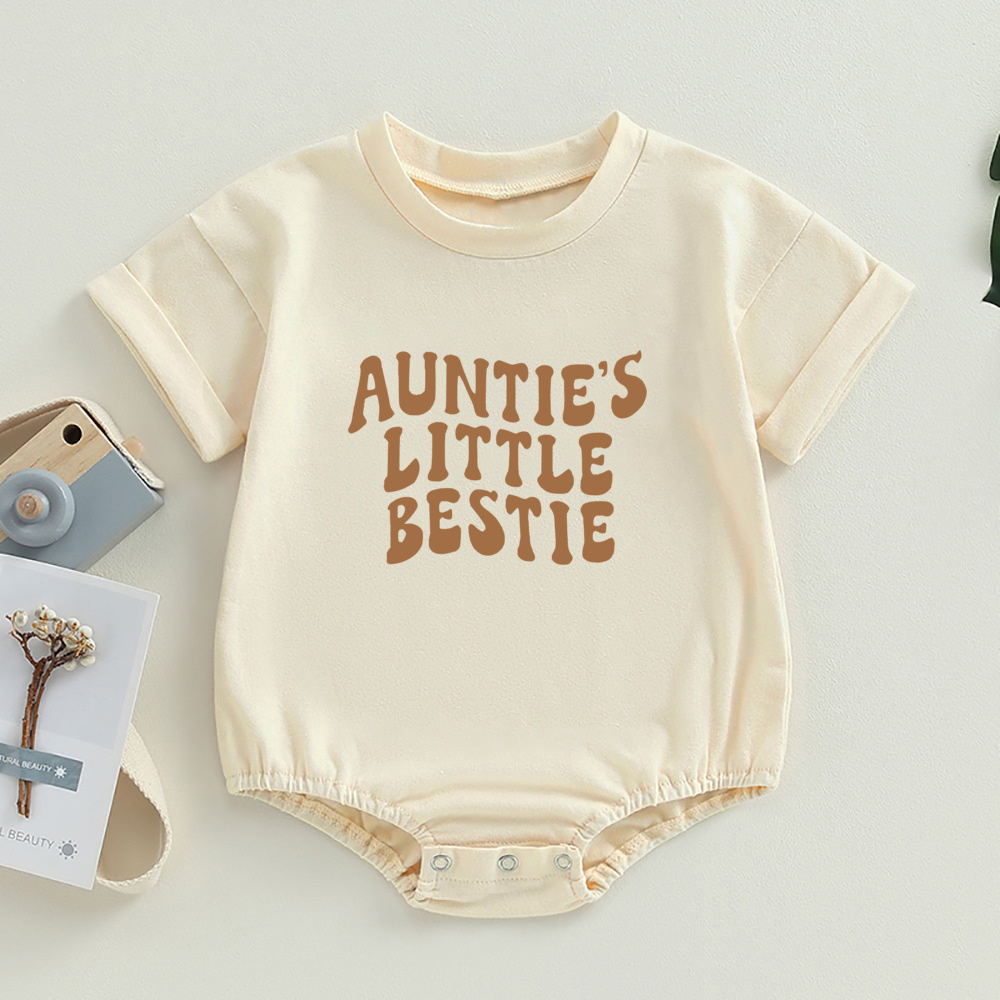 Bamboo Bodysuit Baby - العمة ليتل Bestie فقاعة رومبير الوليد