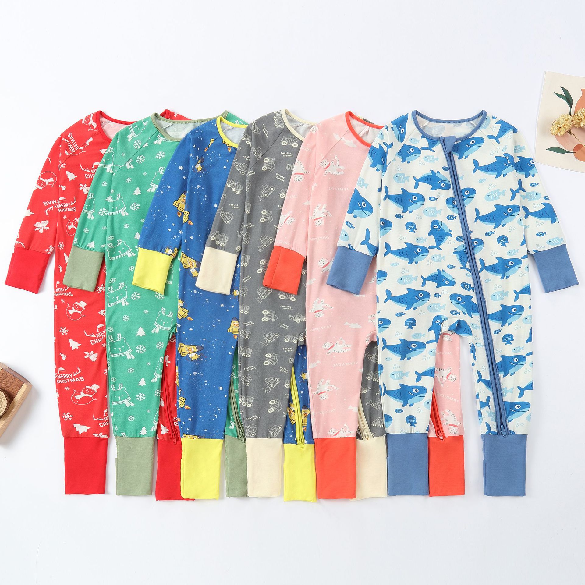 Bamboo Bodysuit Baby - أفرول نوم للأطفال حديثي الولادة من