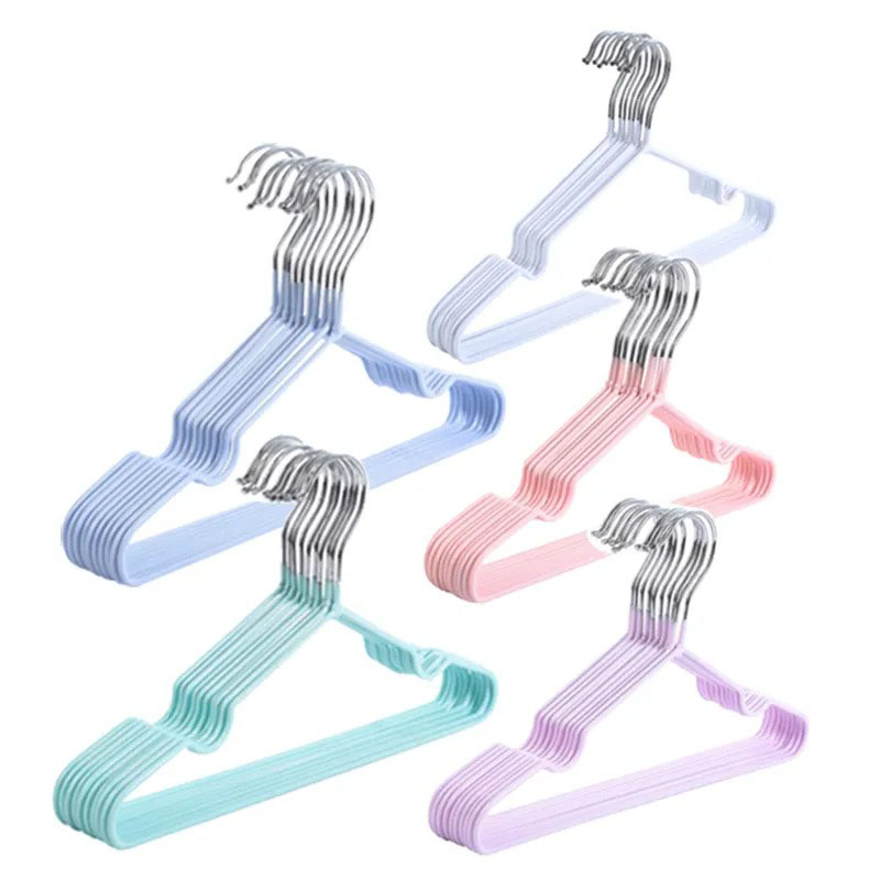 Baby Clothing Hangers - 10 قطعة من شماعات الأطفال المعدنية