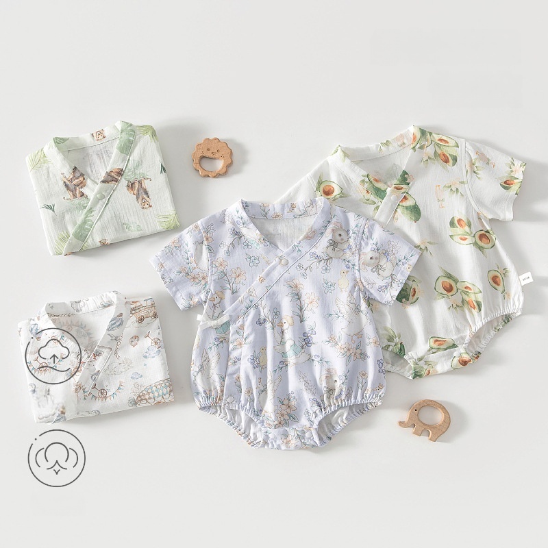 Bamboo Bodysuit Baby - بدلة للأطفال حديثي الولادة صيفية ناعمة