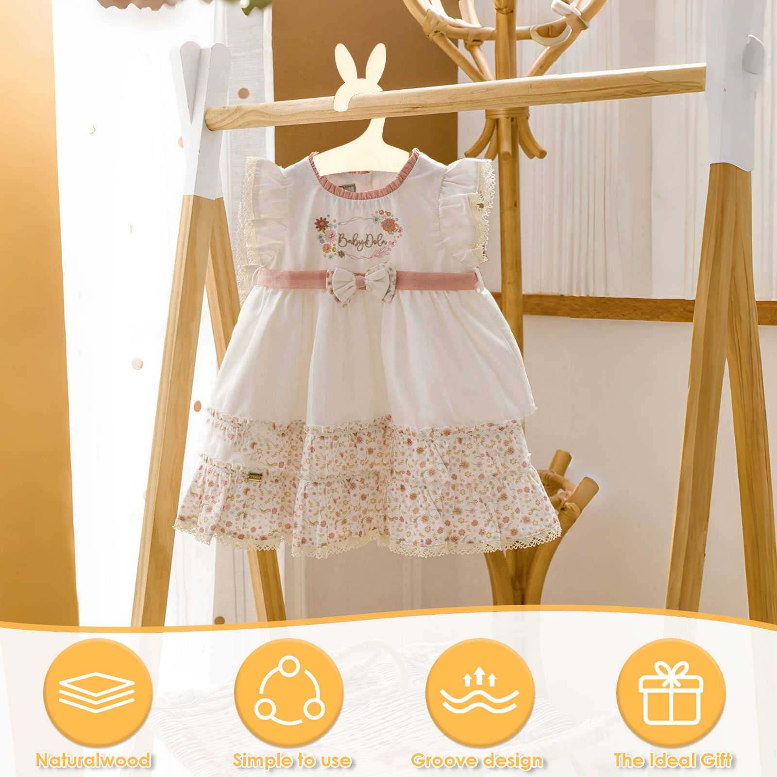 20 قطعة رف ملابس الطفل الاطفال - مراجعة Baby Clothing Drying Rack وسعره
