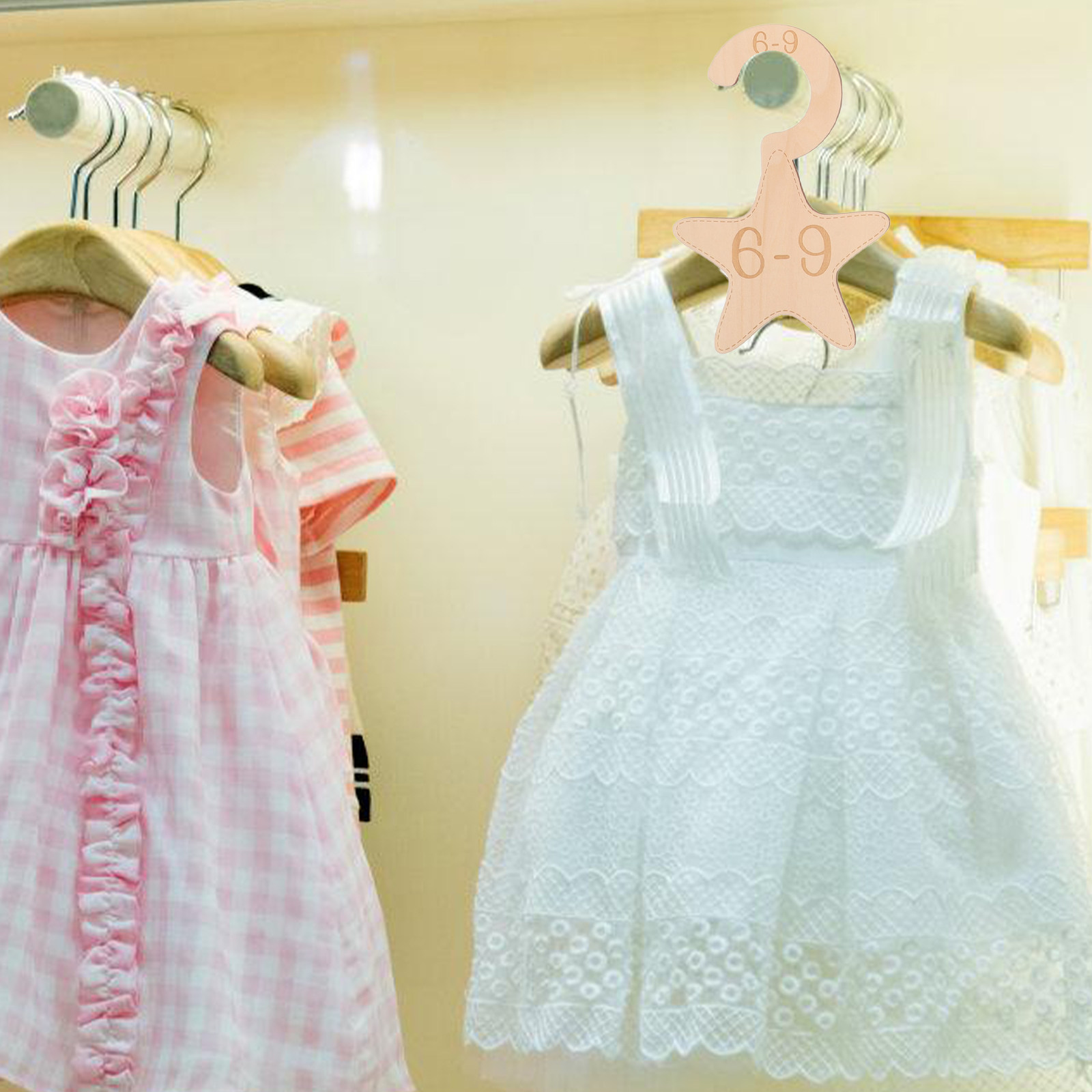 7 قطع فواصل خشبية لخزانة ملابس - مراجعة Baby Clothing Wardrobe وسعره
