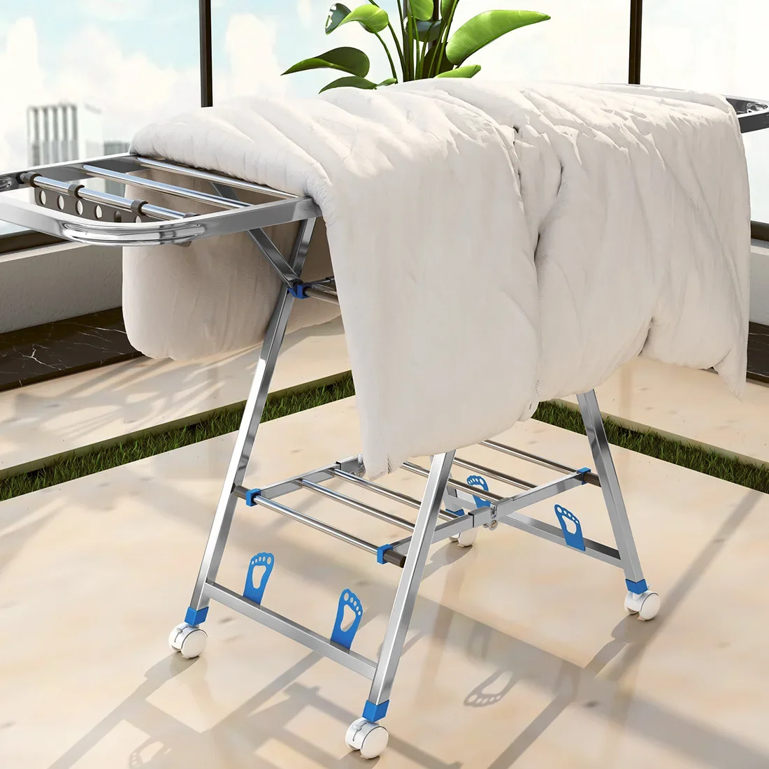 رف ملابس لتجفيف الملابس من الف - مراجعة Baby Clothing Drying Rack وسعره