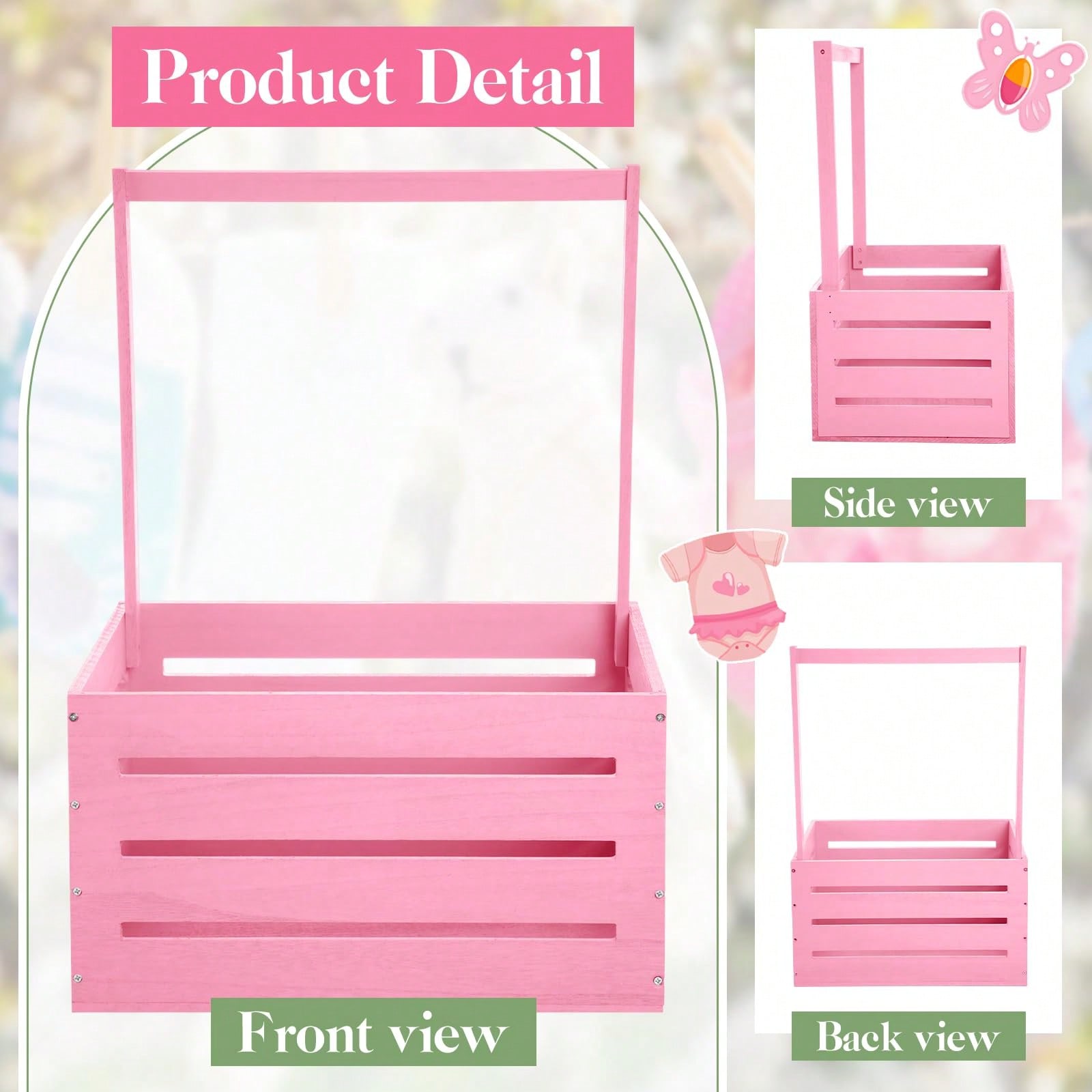 صندوق خشبي لحفلات استقبال المو - مراجعة Baby Clothing Rack Gift وسعره