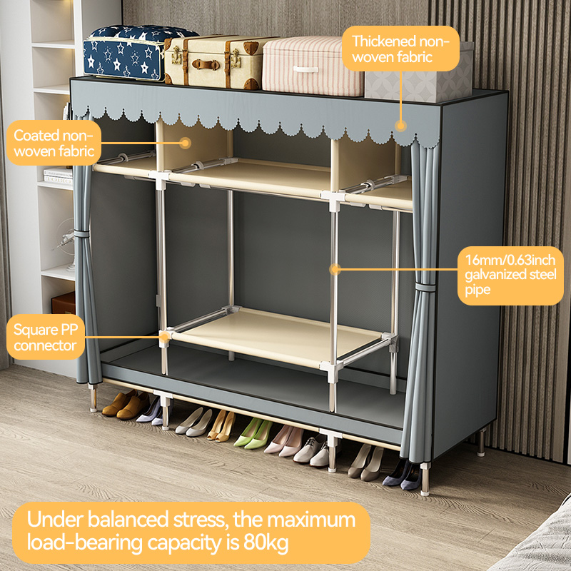 قضيب مزدوج مقاوم للماء غير منس - مراجعة Baby Clothing Storage وسعره