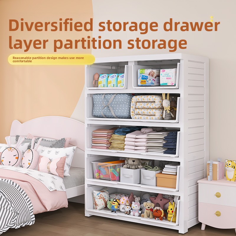 خزانة تخزين بلاستيكية مُسمكة ب - مراجعة Baby Clothing Storage وسعره