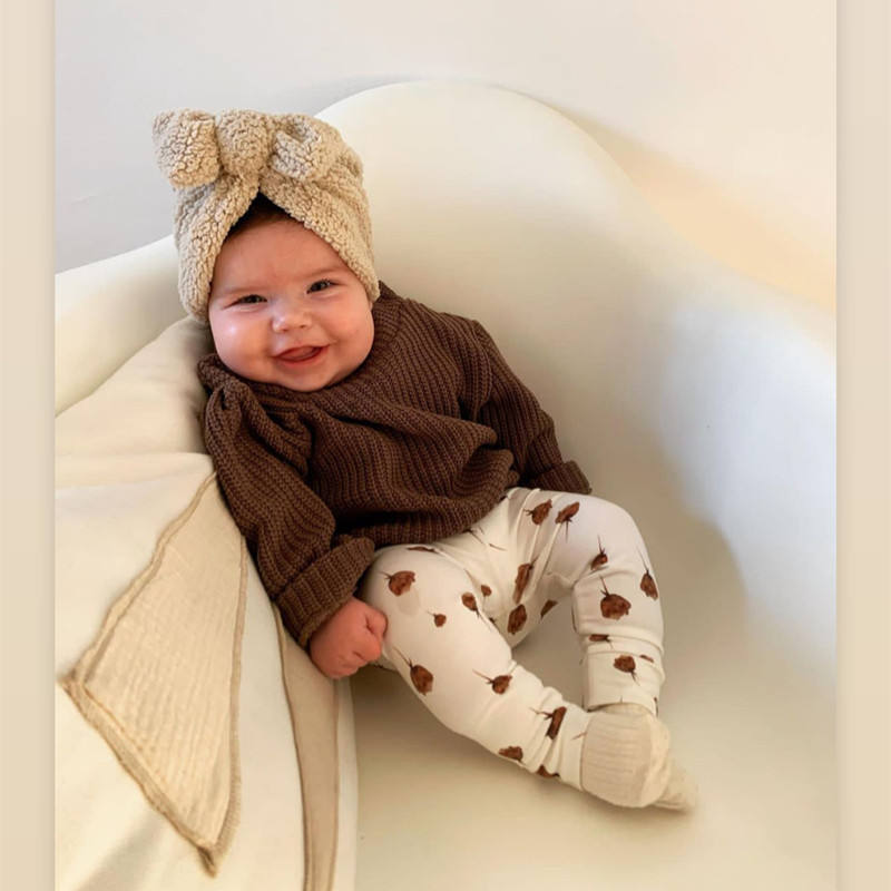 لطيف الوليد الطفل عقدة عمامة ا - مراجعة Baby Clothing Material وسعره