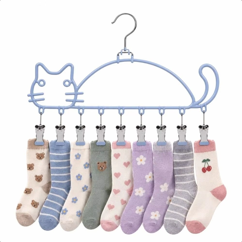 رف تجفيف الجوارب على شكل قطة م - مراجعة Baby Clothing Drying Rack وسعره