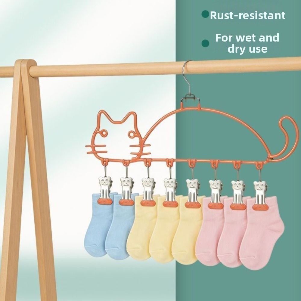 رف تجفيف الجوارب على شكل قطة م - مراجعة Baby Clothing Drying Rack وسعره