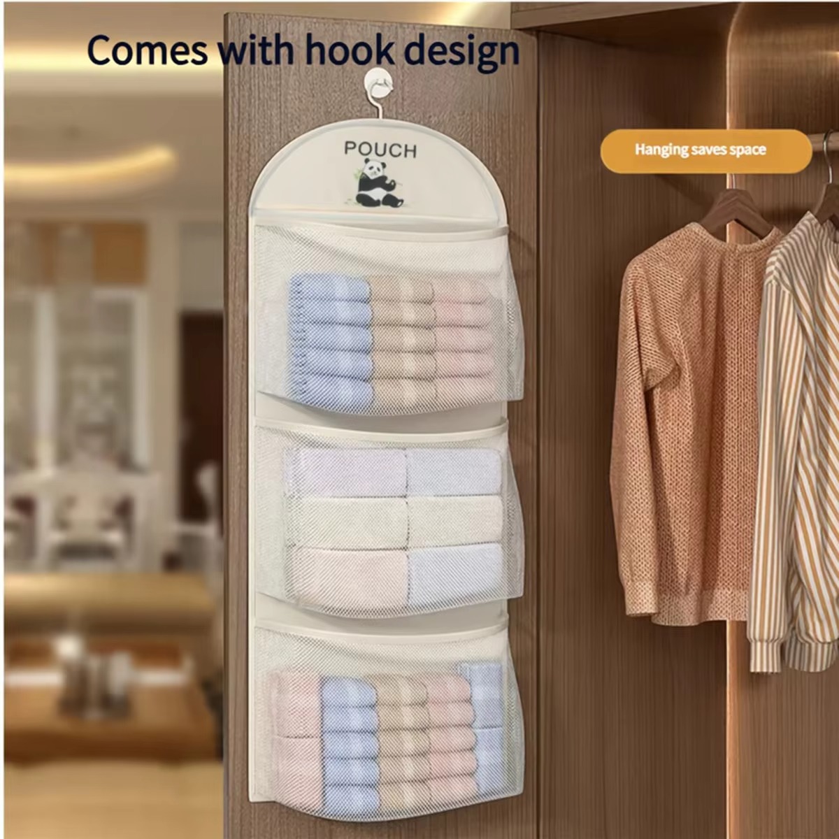 حقيبة تخزين شبكية معلقة للملاب - مراجعة Baby Clothing Storage وسعره