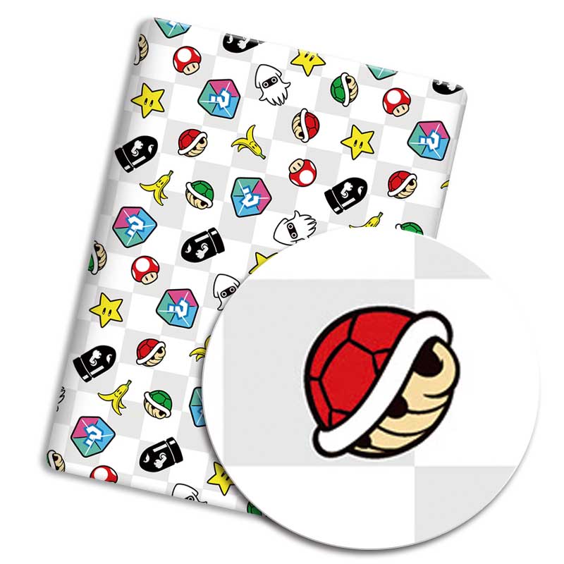 قماش بوليستر قطني مطبوع برسوم  - مراجعة Baby Clothing Material وسعره
