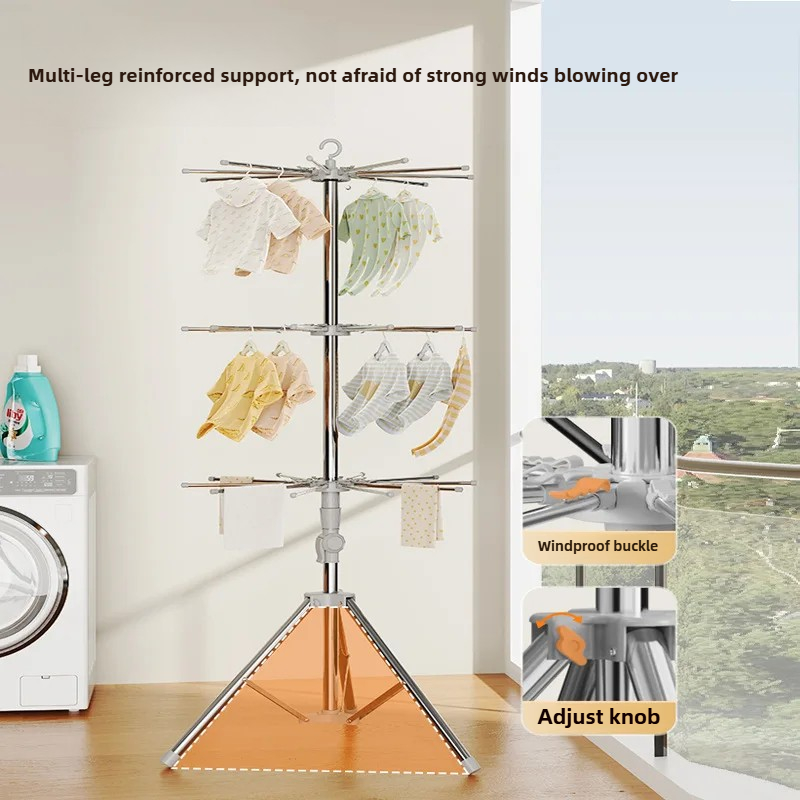 رف تجفيف ملابس الأطفال - منظم  - مراجعة Baby Clothing Drying Rack وسعره